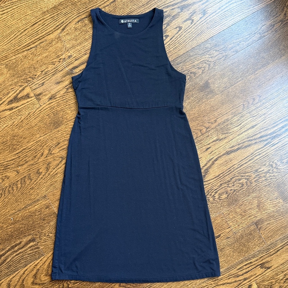 Athleta Black Midi Tank Dress